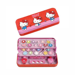 Set cosmetică Hello Kitty în cutie (3 nivele)