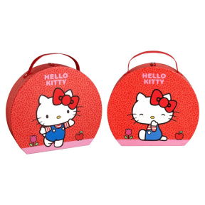 Set cosmetică Hello Kitty în cutie rotundă