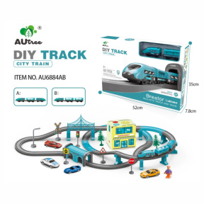 Cale ferată Autree cu tren oraș (sunet)