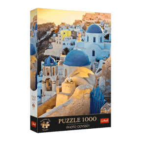 Puzzle "1000 Premium Plus" - "Photo Odyssey: Town of Oia, Santorini"