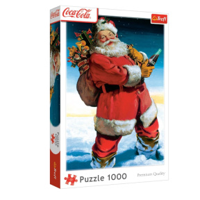Puzzle "1000 XMAS" - "Coca-Cola: Santa Claus in the snow"