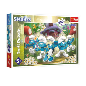 Puzzle "100" - Meet The Smurfs / IMPS Smerfy The Movie 2025