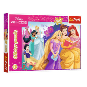 Puzzle "100 Glitter" - The glow of the magic of friendship / Disney Princess