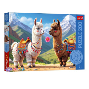 Puzzle "200" - Colorful llamas