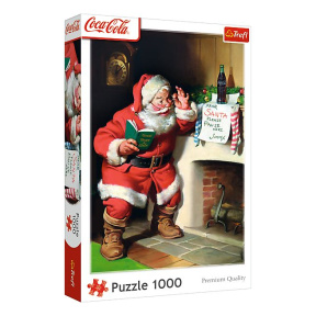 Puzzle "1000 XMAS" - "Coca-Cola: Santa by the fireplace"