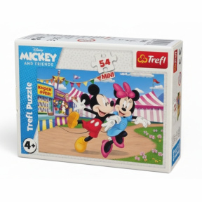 Puzzle Trefl "54 Mini" - Crazy Adventures of Mickey Mouse / Disney Mickey Mouse and Friends