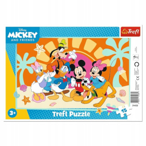 Puzzle Trefl "15 Frame" - "The Curious Mickey / Disney Mickey Mouse and Friends"