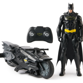 Set de joacă Motocicletă Batman cu telecomandă și figurină Spin Master