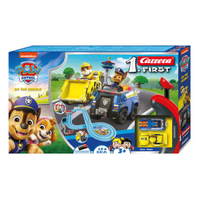 Pistă PAW PATROL 2,9 m cu 2 mașinuțe Carrera