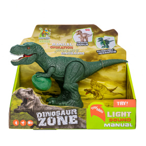 Tiranosaur Rex cu sunet și lumină, 22 cm