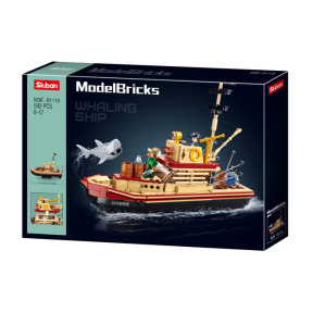 Конструктор Sluban «Большая акула», 592 элемента