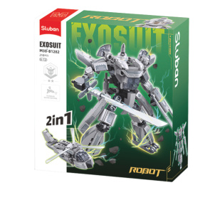 Set de construcție Sluban „Elicopter militar 2în1”, 218 piese