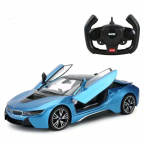 Mașină RASTAR 1:14 BMW i8, 71000, albastră