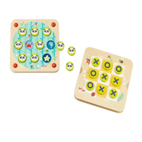 Настольная игра 2 в 1: Память и Tic Tac Toe,Tooky Toy