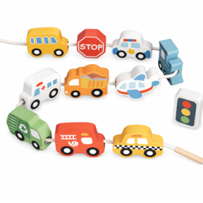 Деревянная игрушка Шнуровка «Транспорт»