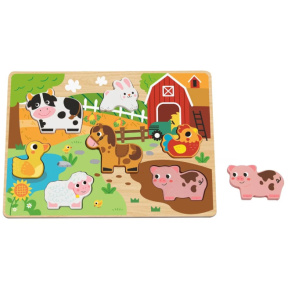 Insertii din lemn Ferma,Tooky Toy