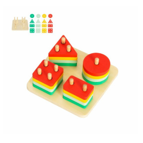 Деревянная развивающая игра Tooky Toy «Фигуры»