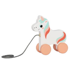 Деревянная игрушка на верёвочке «Единорог» Tooky Toy