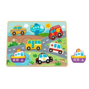 Деревянные вкладыши Транспорт,Tooky Toy