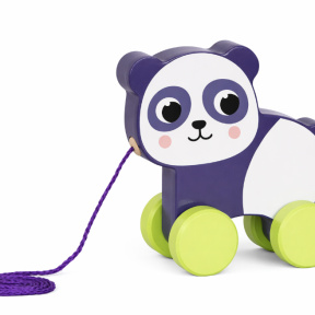 Jucărie din lemn pe șnur „Panda” Tooky Toy