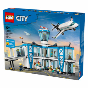 Constructor LEGO City Aeroport cu avion