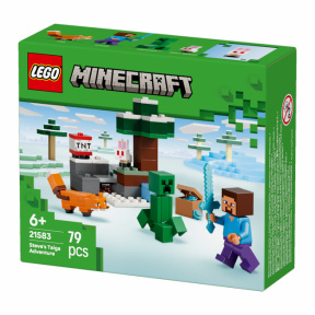 Constructor LEGO Minecraft Aventurile lui Steve în taiga