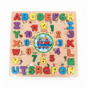 Tablă educativă Ceas cu litere mari