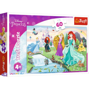 Puzzle "60" - Princesses in action, Trefl
