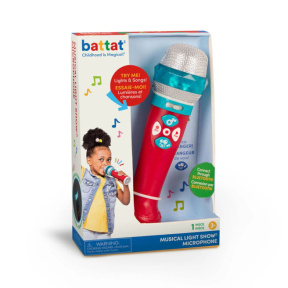 Microfon Battat cu lumină și sunet