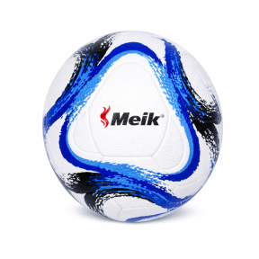 Minge de fotbal Size 5 PVC-Paneled Glued albastru-albastru deschis