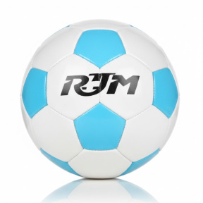 Футбольный мяч Size 5 Machine-Stitched бело-голубой