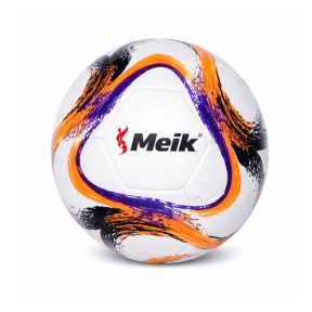 Minge de fotbal Size 5 PVC-Paneled Glued portocaliu-violet