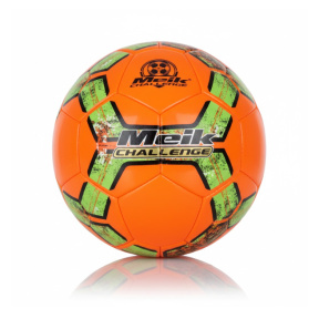Minge de fotbal Size 5 Machine-Stitched portocaliu-verde