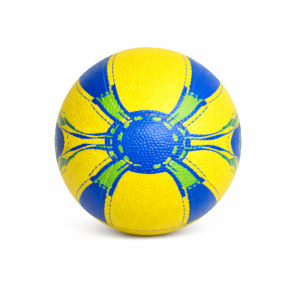 Minge de fotbal Size 2 PVC, galben-albastru