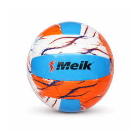 Minge de volei Size 5 Machine-Stitched, portocaliu-albastru