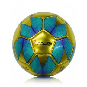 Футбольный мяч Size 5 TPU Machine-Stitched 7, зеленый с золотом