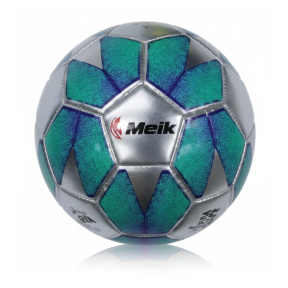 Minge de fotbal Size 5 TPU Machine-Stitched 7, verde cu argint