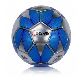 Minge de fotbal Size 5 TPU Machine-Stitched 7, albastru cu argint