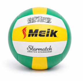 Minge de volei Size 5, cusută la mașină, galben-verde.