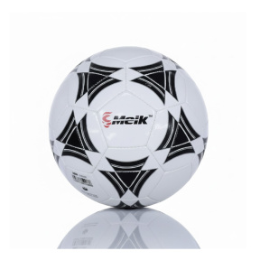 Minge de fotbal Size 5 PVC Machine-Stitched 1, negru-alb