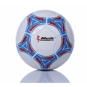 Minge de fotbal Size 5 PVC Machine-Stitched 1, model roșu-albastru deschis