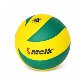 Minge de volei Size 5 PU Leather-Covered, galben-verde