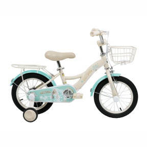 Детский велосипед 4-х колесный 14 дюймов, зеленый