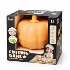 Набор фруктов и овощей с липучкой в тыкве