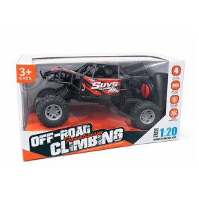 Mașină 1:20 OFF ROAD cu telecomandă Fanatism Climbing, roșie