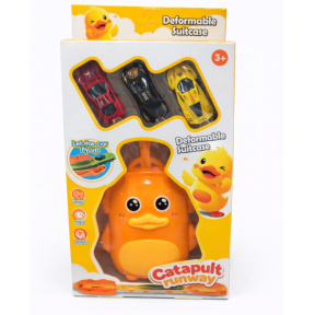 Set de mașinuțe cu pistă de curse, portocaliu