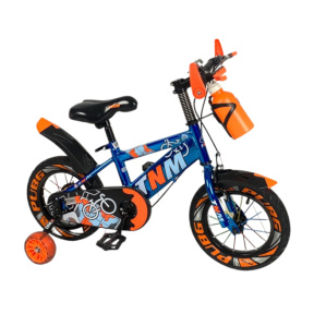 Детский велосипед 4-х колесный 12 дюймов, голубой