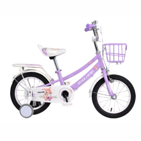 Детский велосипед 4-х колесный 18 дюймов, фиолетовый