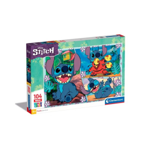 Puzzle Clementoni "Disney Stitch", 104 piese, MAXI