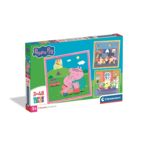 Puzzle Clementoni „Peppa Pig” 2026, 3 puzzle-uri a câte 48 de piese